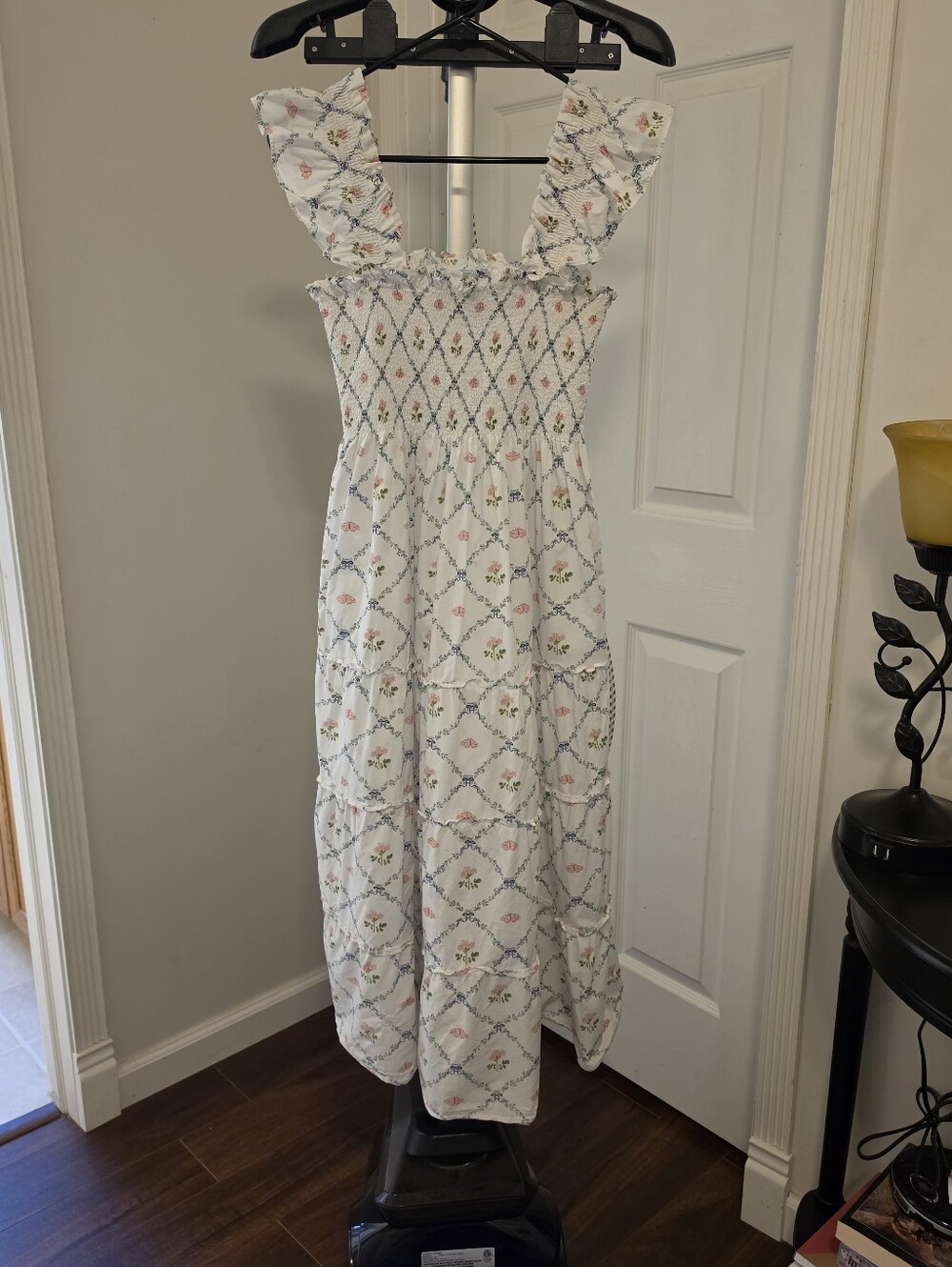 Hill House Home Ellie Nap Dress In Butterfly Trellis - Picture 6 of 10